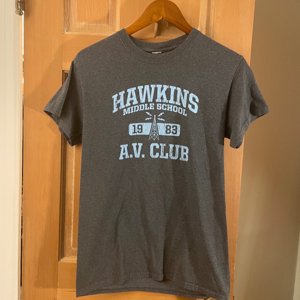 Stranger Things themed Hawkins Middle School t-shirt